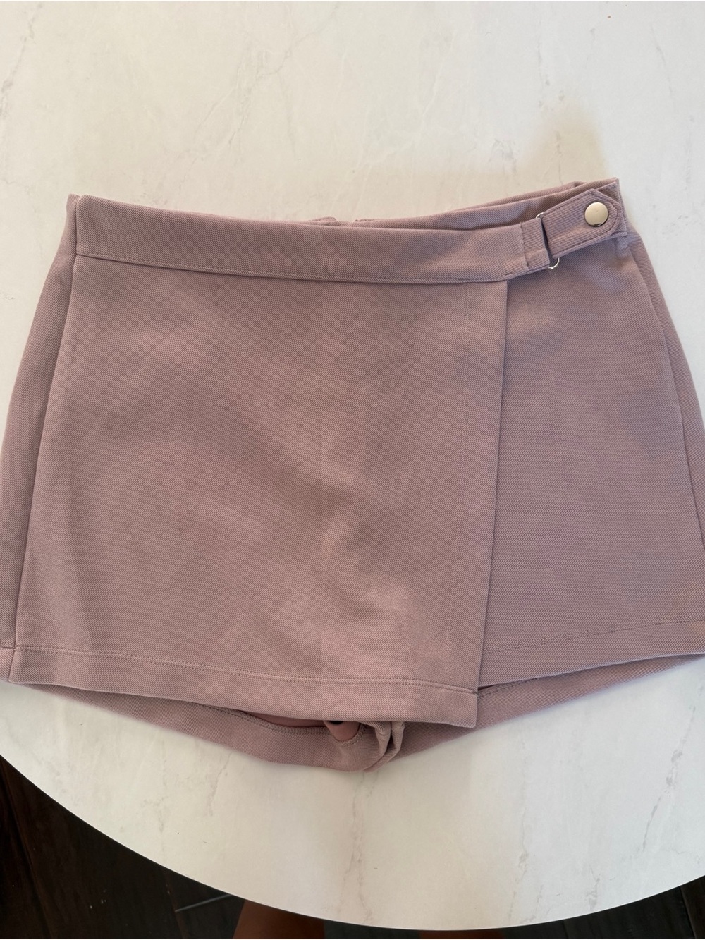 Iris Faux Suede Lavender Skort